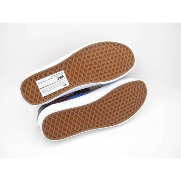 New Vans Old Skool Front Toe Blue/Yellow Flame Classic Skate Shoe Sz 9.5US(Z57) - Picture 8 of 8